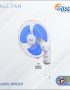 AURA 12 INCH HI SPEED WALL FAN BLUE 2